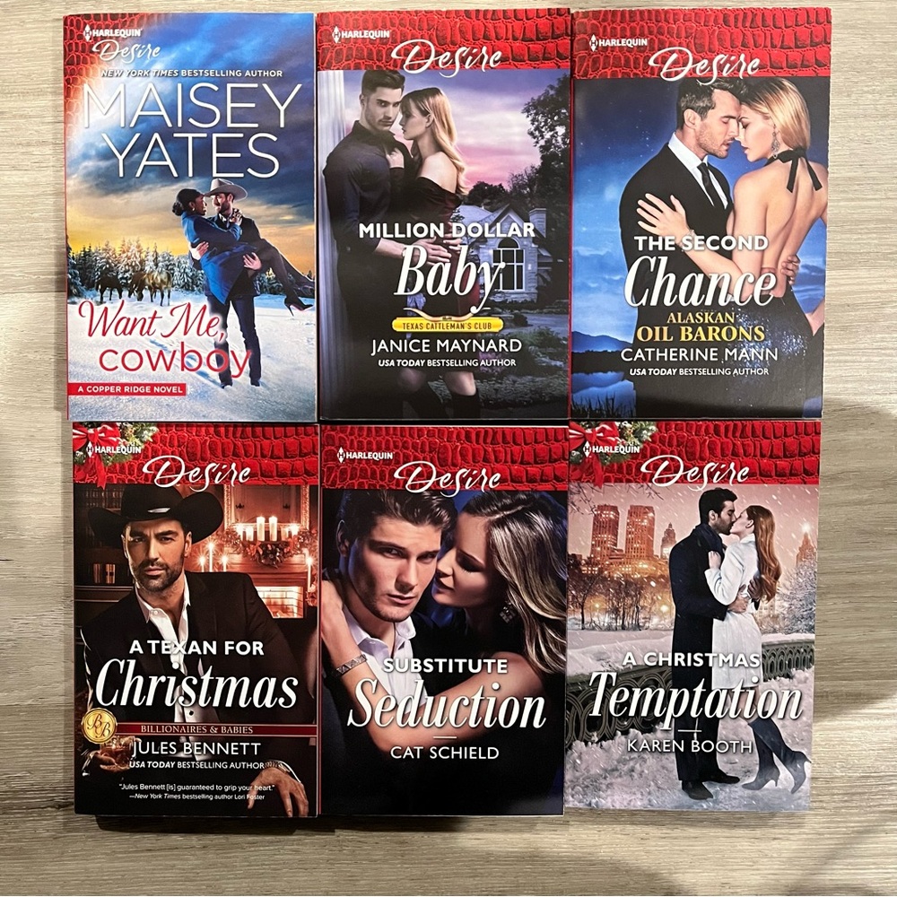 6 NWT Harlequin Desire Paperback Romance Books